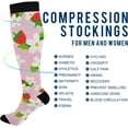thumbnail image 4 of FREEAMG Strawberry Compression Socks Women Men Long Stocking (20-30mmHg) Travel Knee High Stockings for Athletic Sports,Running,Cycling,Nursing, 4 of 7