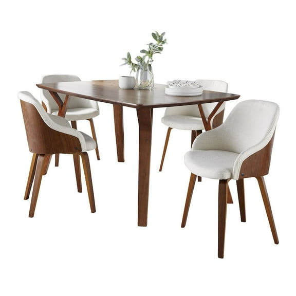 LumiSource Folia-Bacci Dining Set - 5 Piece