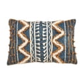 thumbnail image 6 of Fennco Styles Bohemian Block Print Tufted 100% Cotton Home DÃ©cor, 6 of 9