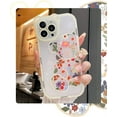 thumbnail image 4 of for iPhone 12 Case with Cute Flowers Bear Pattern, Camera Protector, Clear Case and Lovely Strap Bracelet Chain, Compatible for iPhone 12 for Girls Women (Clear), 4 of 15