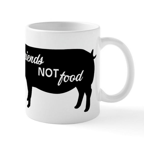 CafePress - Friends Not Food - 11 oz Ceramic Mug - Novelty Coffee Tea Cup