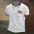 thumbnail image 4 of XDZJLR 250 Anniversary Shirt Men Patriotic Short Sleeve Casual Comfort Commemorative Graphic Collared 4Th Of July Mens Polo Shirts S-5Xl, 4 of 5