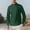 Army Green, variant on Men's Linen Shirts Long Sleeve Stand Collar Quarter Button Pullover Tops Fall Winter Fashion Casual Blouses Comfy Solid Tops Army Green XXL