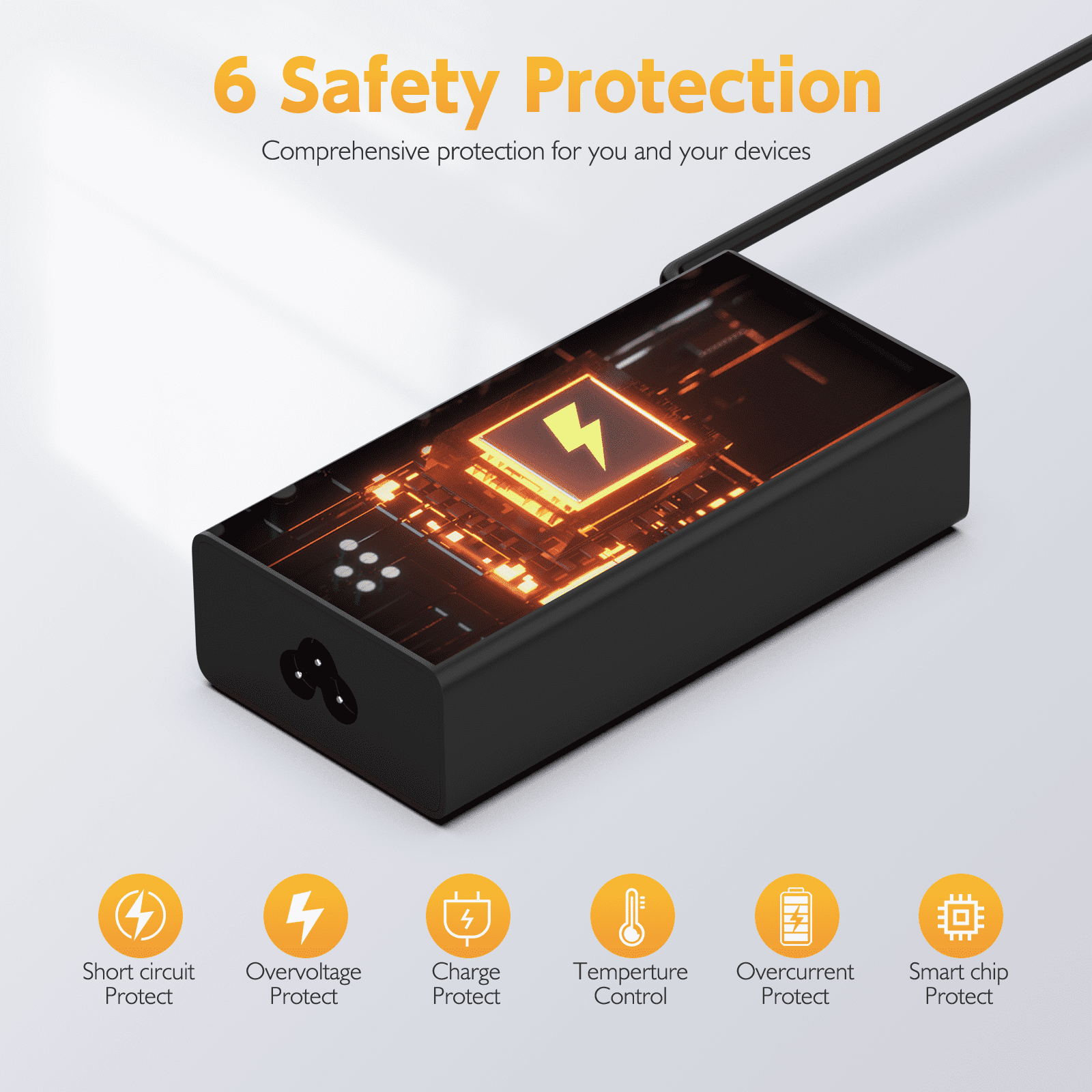 100W USB C Charger Fast Universal Laptop Charger Compatible with Lenovo, Lenovo ThinkPad, Google Series Type C Power Cord