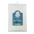 Gerber Baby Boy, Baby Girl, & Unisex 100 Cotton Rib Birdseye Prefold Diapers With Pad, 10Pack