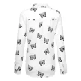 thumbnail image 3 of Blusa Moda Casual Holgada Elegante Manga Larga Para Mujer,Azul,L, 3 of 5