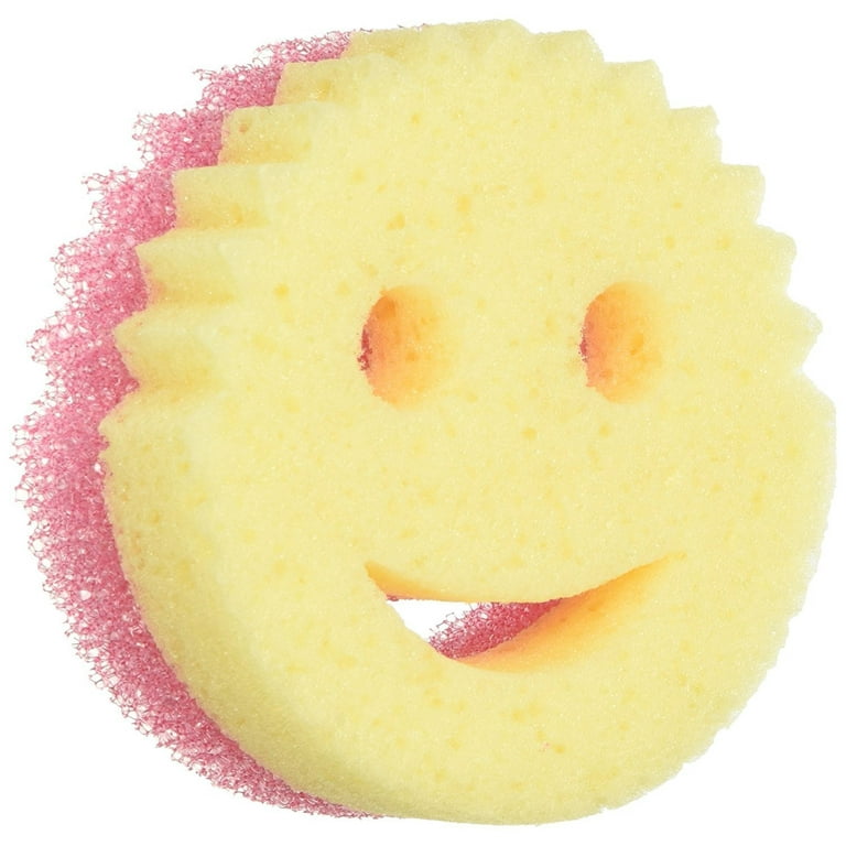 Scrub Daddy Scrub Mommy Sponge, Pink, 2 Pack, Soft in Warm Water, Firm in Cold, Size: 1 ct