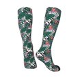 thumbnail image 4 of Fotbe Tropical Leaves print Women's Men's Novelty Crew Socks Cotton Socks Knee High Socks for Walking,Running,Nurses,Pregnancy, 4 of 9
