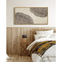 SHENIFY Farmhouse Vintage Wall Art Large 20x40in Natural Framed Set Gray Wood Tree Ring Spirals Nature Abstract Drawings Rustic Modern Art Decor for Kitchen Bathroom Hanging Decoration