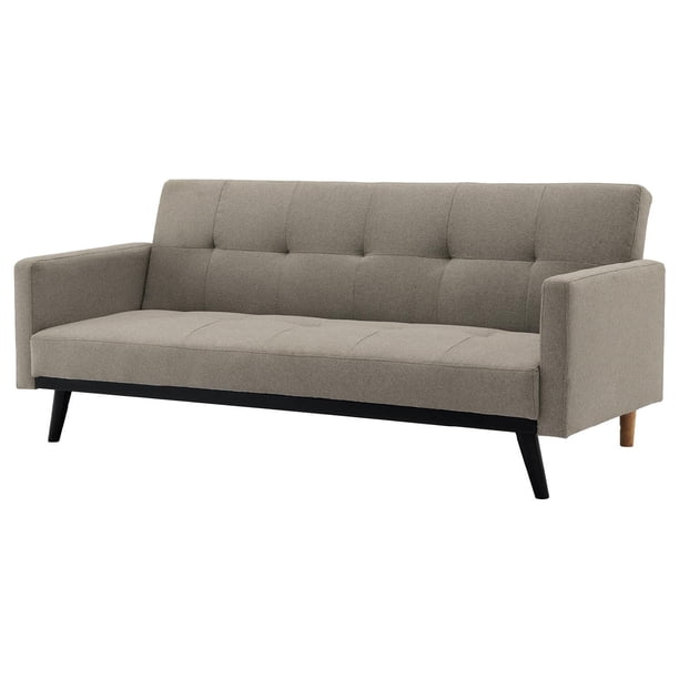 Sofá Cama Reclinable 3 Personas Sillón Minimalista 2 Posiciones Kingshouse beige 1