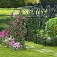 thumbnail image 3 of Patiojoy Garden Arch Trellis 7.5 FT Tall Garden Arch Plant Tunnel Trellis with Trellis Netting Tunnel Plant Support, 3 of 9