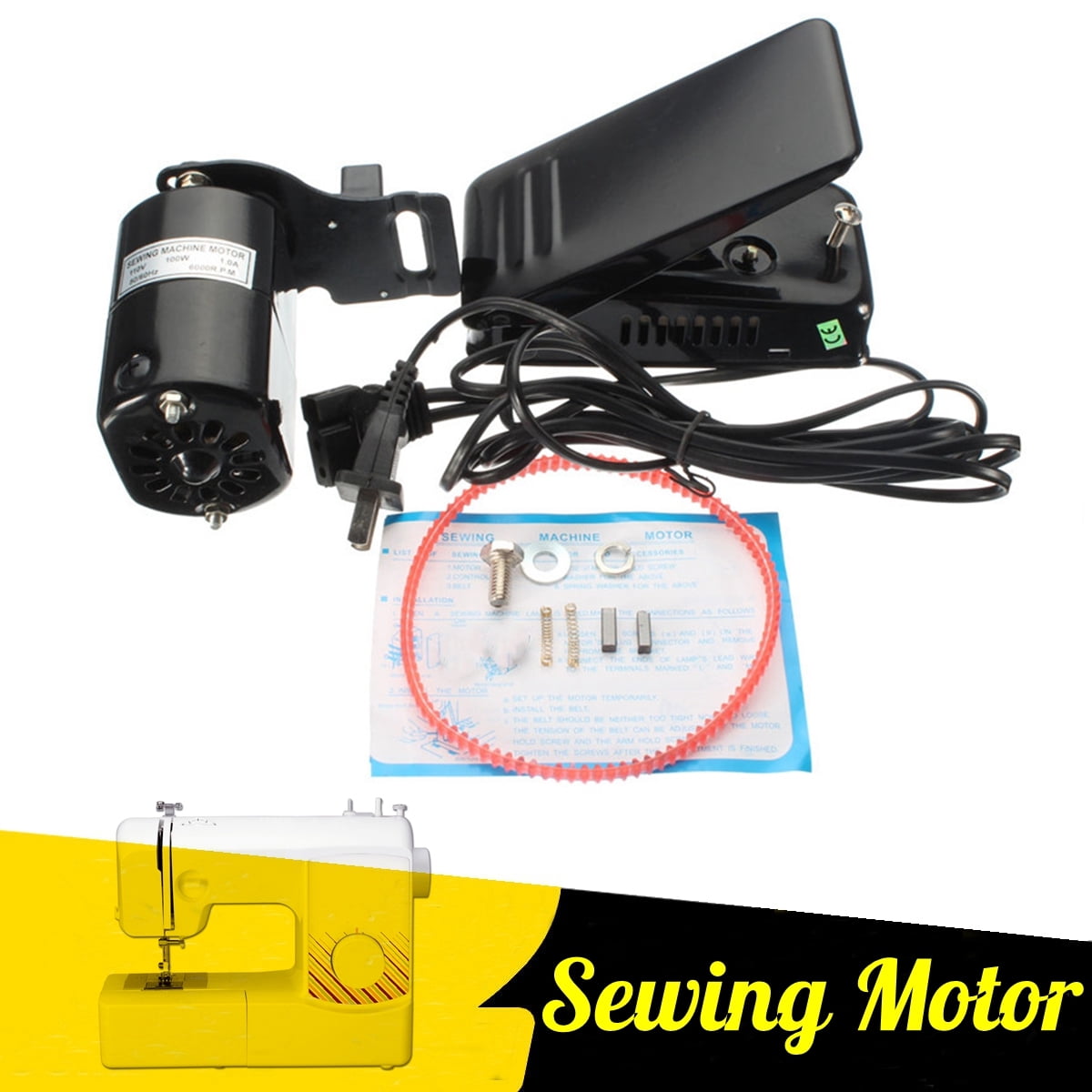 1.0 Amps Universal Home Household Sewing Machine Motor Foot Pedal HA1 15 66 99K 