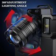 thumbnail image 3 of Motion Sensor LED Rechargeable Headlamp 5 Modes Waterproof Zoom 360 Adjustable Headlight for Camping Cycling Hiking, 3 of 5