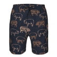 thumbnail image 3 of Fotbe Pig Farm Trajes de Baño Estampados para Hombre, Shorts de Verano de Secado Rápido, Ropa de Playa, Bañadores-X-Large, 3 of 6