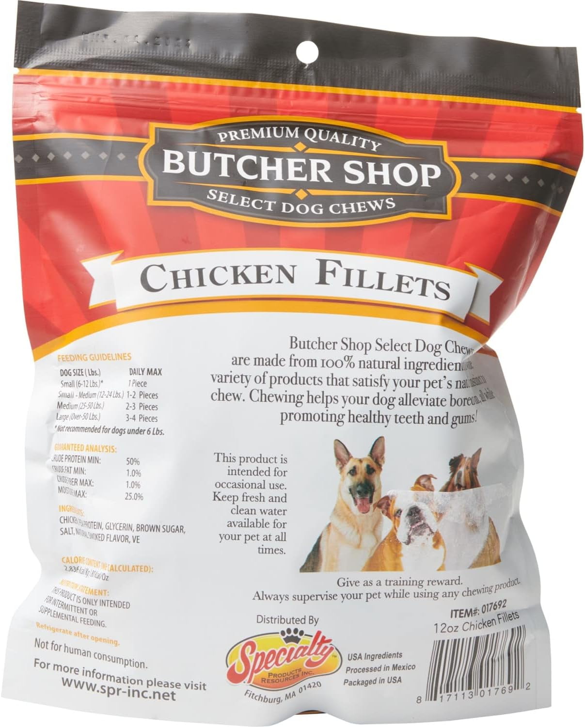Butcher Shop Chicken Fillets Dog Treats (2 Pack - 24 Oz Total)