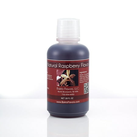 Raspberry Flavored Liqueur - Bakto Flavors Natural Raspberry Flavor - 18 FL OZ