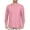 Pink, variant on Men's Long Sleeve Cuban Guayabera Shirt Short Sleeve Button Down Classic Embroidered 4 Pockets Casual Top NEMT118 Pink XL