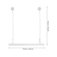 thumbnail image 2 of Hemobllo 2pcs Canvas Hanger Rod Shape Transparent PVC Hanging Posters and Flags for Exhibitions, 2 of 7