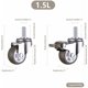 thumbnail image 5 of Ruedas de repuesto con varillas roscadas, ruedas TPR para muebles y equipos, ruedas giratorias con vástago con movimiento silencioso y resistencia industrial, uso multifunción en entornos domésticos, 5 of 5