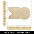 thumbnail image 2 of XO Hugs Kisses Wood Shape Unfinished Piece Cutout Craft DIY Projects - 6.25 Inch Size - 1/4 Inch Thick, 2 of 7