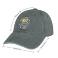 thumbnail image 2 of 100 Days of School Gray Hat Adjustable Funny Fashion Unisex Baseball Cap for Men Women, 2 of 7