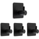 thumbnail image 1 of Gancho Adhesivo Negro De 4 Piezas,Gancho De Pared De Baño Máximo De 8 Kg,Acero Inoxidable,Soporte De Toalla con Gancho Autoadhesivo con Adhesivo para Familia Y Oficina 4 Piezas,Negro, 1 of 4