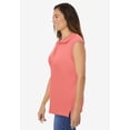 thumbnail image 3 of Woman Within Plus Size Sleeveless Polo Tunic, 3 of 6