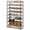 Black, variant on Nunsino Shoe Rack for Closet, 6 Tier Metal Shoe Organizer Holds Up to 30 Pairs, Shoe Storage Rack for Entryway, Garage, Bedroom, Black