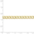 thumbnail image 5 of 10K Yellow Gold chain Curb 18 in 5.25 mm 5.25mm Semi-Solid Link, 5 of 5