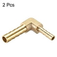 thumbnail image 3 of 6mm to 4mm Barb Brass Hose Fitting 90 Degree Elbow Pipe Connector Coupler Tubing Adapter 2 pcs, 3 of 3