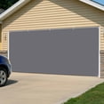 thumbnail image 5 of Grey Pure Color Garage Door Cover Banner 6 x 13 FT, Aesthetics Contemporary Luxury Garage Door Curtains Backdrop with Grommets for Indoor Outdoor Wall Party Porch Yard Decorations Background, 5 of 9