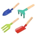 thumbnail image 3 of 1 Set Garden Digging Tools Kids Garden Tools with Rake Fork Shovel and Trowel, 3 of 5
