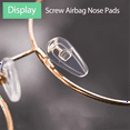 thumbnail image 3 of Glasses Nasal Pads for Glasses, Gel-Type Soft Silicone Nasal Pads and Air Chamber, Screw Nasal Pads Replacement Kit, 3 of 7