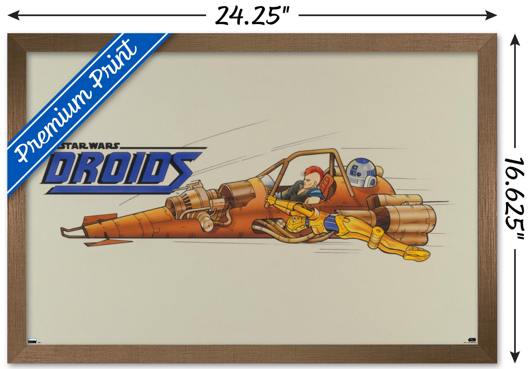 Star Wars: Droids - Speeder Wall Poster, 14.725" x 22.375", Framed