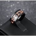 thumbnail image 4 of GHSDFBB Men's Titanium Steel Roman Numerals Spinning Ring, 4 of 6