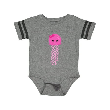 

Inktastic Cute Jellyfish Little Jellyfish Pink Jellyfish Gift Baby Girl Bodysuit