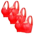 thumbnail image 1 of Women Comfort Lightweight Wireless Bras Correcting Bra For Seniors Plus Size Full Coverage Soft Everyday Bra, 1 of 3
