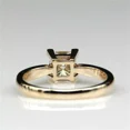 thumbnail image 3 of 1.10 Ct Princess Cut Solitaire Moissanite Engagement Ring 14k Yellow Gold Plated, 3 of 4
