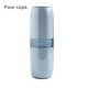 thumbnail image 5 of Funda de cepillo de dientes Portátil Pasta de dientes Contenedor Polvo a prueba de polvo Plástico Diario Uso Diario Sencillo Holder Holder College Senderismo Cuatro tazas-azul Eigraketly HA028212-07, 5 of 6