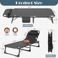 thumbnail image 6 of LEHOME Folding Bed with Mattress, Cot Size Foldable Guest Beds, Hideaway Cot for Adults, Portable Fold up Bed with Adjustable Positions for Home, Office, Indoor, Outdoor, 6 of 6