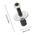 thumbnail image 2 of FOMIYES 2Jgo Conector Para De Negro De Aleación Dura Duradero Y Anticorrosión, 2 of 8