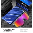 thumbnail image 5 of Xagger Sport Shield Sunglasses for Men Women Cycling Running Baseball UV400 Sun Glasses Wrap Around TR90 Frame, 5 of 6