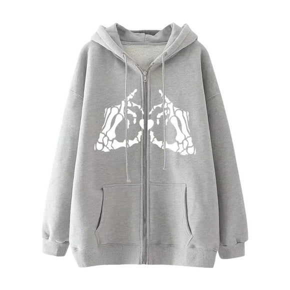 TJAZFJPA Coatigan Jackets for Women Women's Fashion Spring and Autumn 3D Digital Printed Casual Crewneck Hoodie Bed Jacket Letterman Jacket Woman