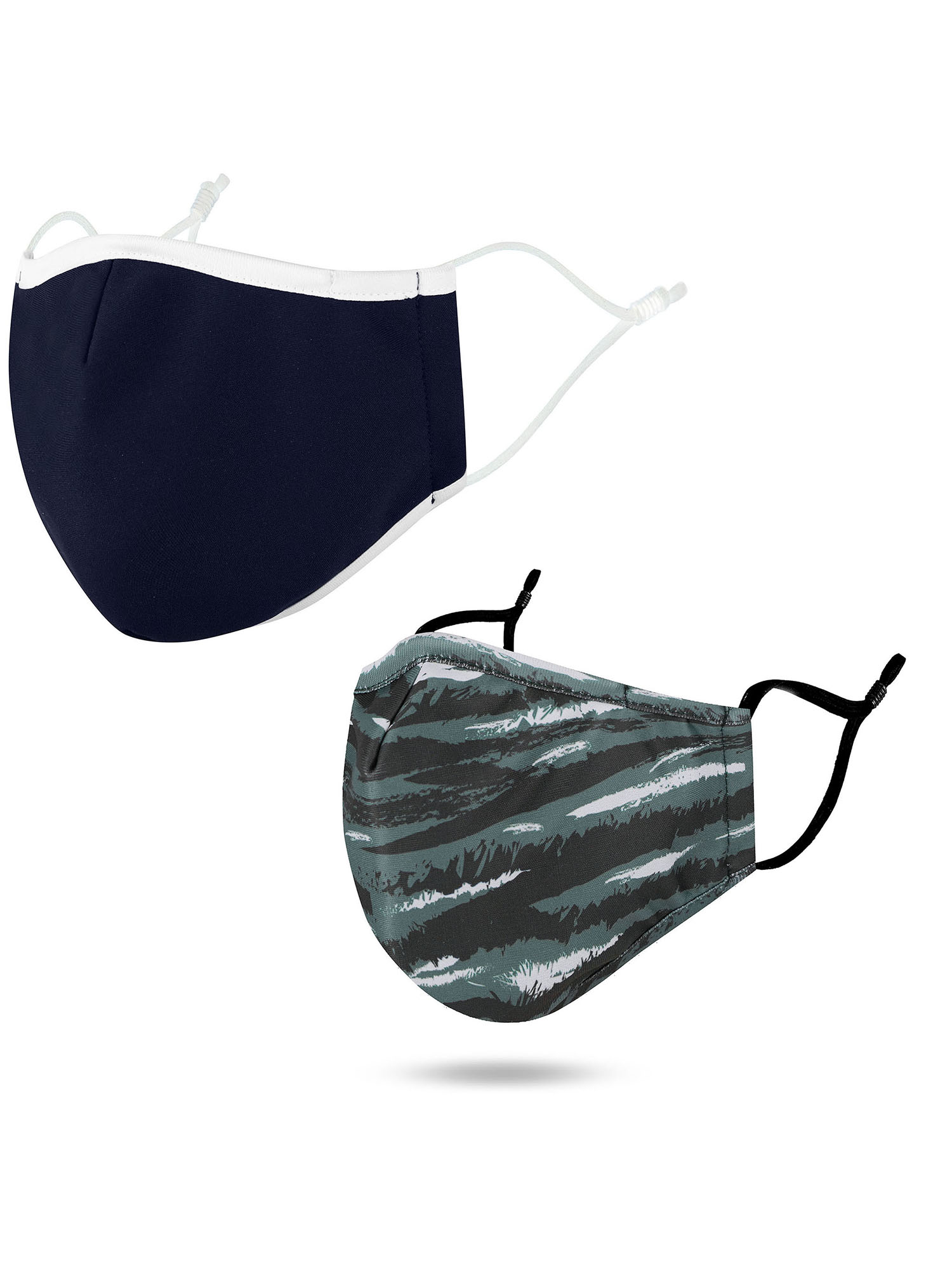 Large 2 Layers Men Cloth Face Mask Reusable Washable with Adjustable