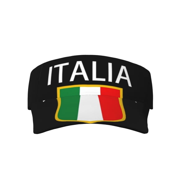 Sport Sun Visor Hats Italia Italian Flag Italy Adjustable Empty Top Baseball Cap Ball Caps For Women Men