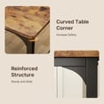 thumbnail image 5 of Aiho 3 Pieces Dining Table Set for 2 - Retro, 5 of 7