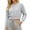 Light Gray, variant on Wang6 Cropped Cardigan Sweaters for Women Button down Open Front Long Sleeve Knit Sweater Trendy Fall Solid Lightweight Tops Outerwear Light Gray XS