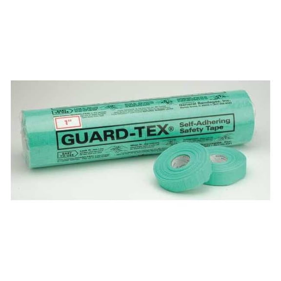 Guard-Tex First Aid Tape,30yd,1"W,Green,PK12 41308-1