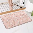 thumbnail image 4 of Pioneer Flower Floral Print Pattern Bathroom Rugs Mat, Non Slip Microfiber Bathroom Rug with Rubber Backing, Soft Mats for Bathroom Floor Tub Shower, 17"x27", 4 of 5