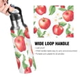 thumbnail image 4 of Yayeee 33oz Insulated Water Bottle Double Wall Stainless Steel with Flip Straw Lid, White Apple Pattern, 4 of 7